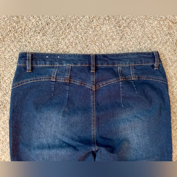 D. JEANS Women’s Stretch M Cropped Capri Jeans High Waist Pants - Picture 10 of 13